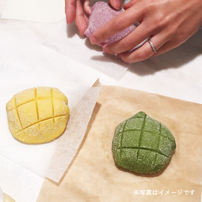基本のメロンパンで作るカラフルカメロンパン