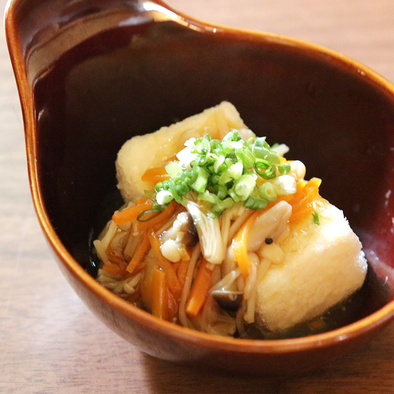 基本の料理　秋の和定食　さばのみそ煮と揚げだし豆腐 きのこあんかけ