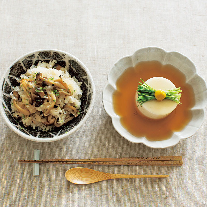 藤井恵さんのずっと作りつづけたい私のレシピ～鶏とごぼうの混ぜご飯の献立～