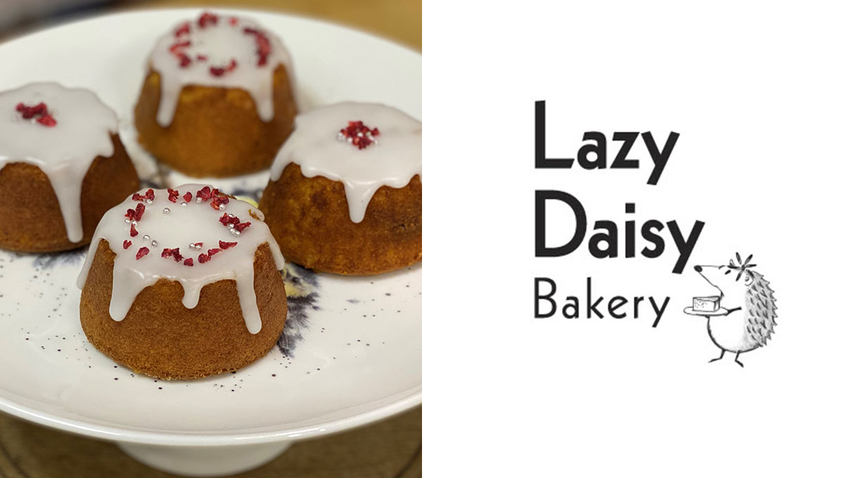 Lazy Daisy Bakeryのレモンとラズベリーのアーモンドティーケーキ＆スパイススコーン