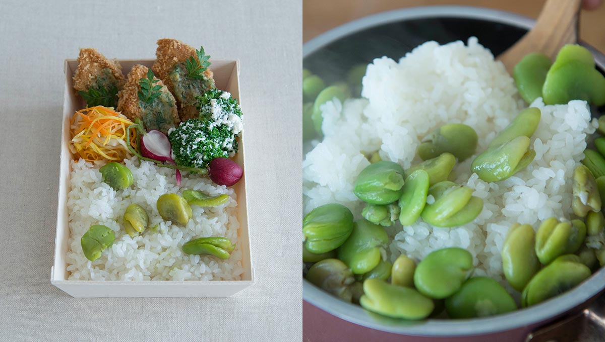 きれいに詰めて持ち帰り！　食堂いちじく・尾崎史江さんの精進べんとう～春～