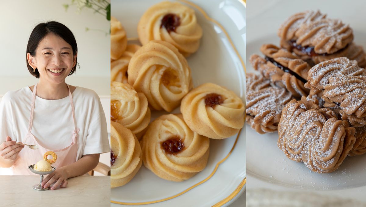 お店みたいな味をおうちで♪　高石紀子さんに教わる「ときめく絞り出しクッキー」～星口金つき～