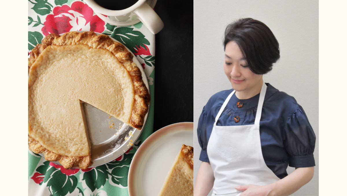 中村紫乃さんに教わるアメリカ菓子　「フージアーシュガークリームパイ」