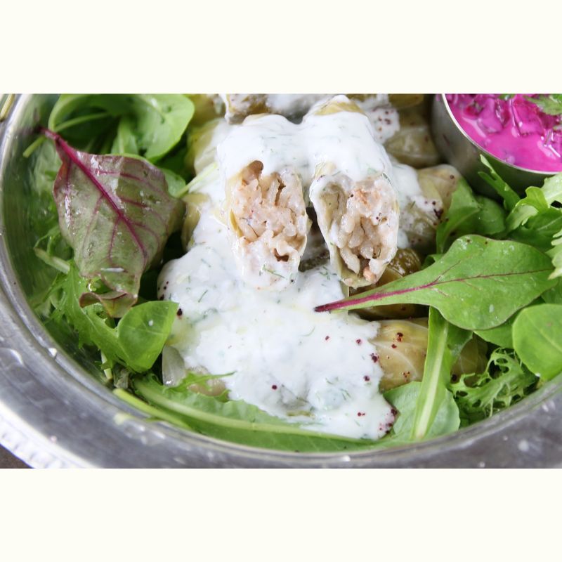 サラーム海上さんのメイハネナイト！ 冷菜3品とメイン「バルック・ココレッチ（魚介のスパイス焼き）」で乾杯♪