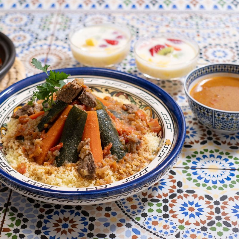 『シュクランキッチン』高橋英明さんの魅惑なるモロッコ料理「牛肉のクスクス」　手作り調味料「ハリッサ」＆デザート「フッカス」のお土産つき♪