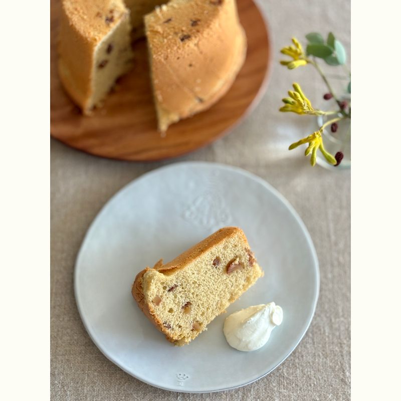 下迫綾美さんのシフォンケーキレッスン～和栗のシフォンケーキ～
