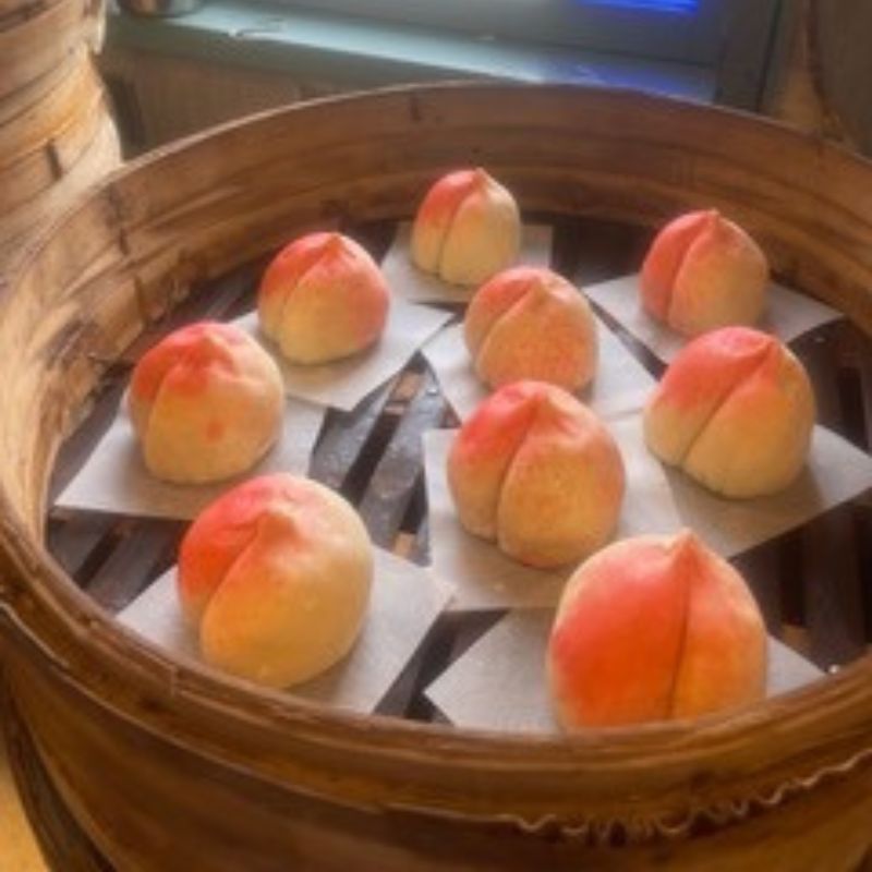 「街角饅頭店 吉祥天」邱さんの粉食教室～台湾の縁起物・寿桃（桃あんまん）と湯圓～