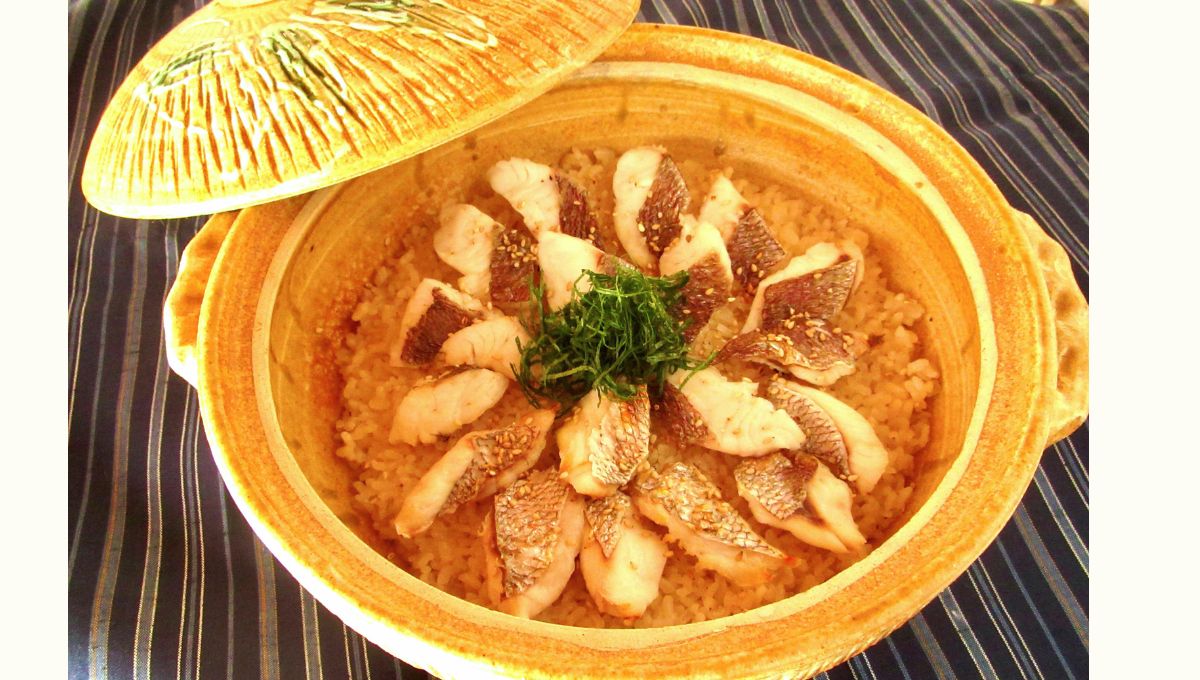 石井傳十郎さんの素材の持ち味をいかす和食「鯛めし」