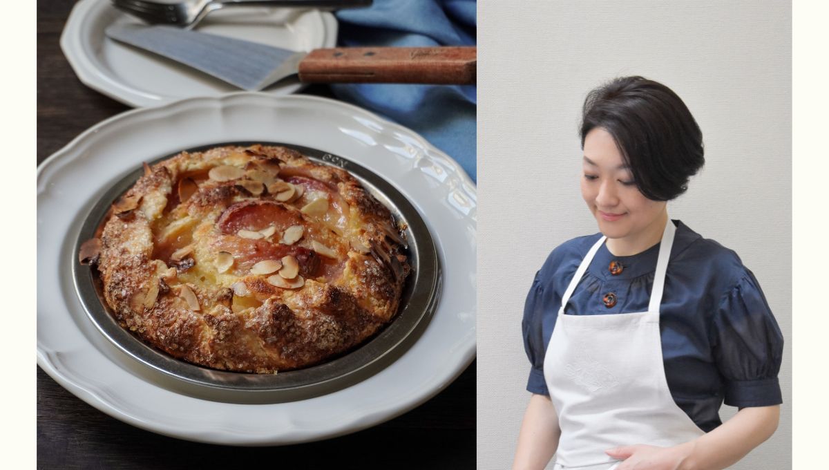 中村紫乃さんに教わるアメリカ菓子　「Peach Almond Pie ～ピーチ・アーモンドパイ～」