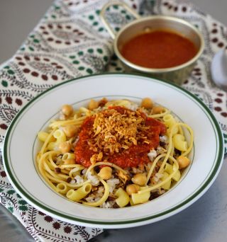 小松あきさんのエジプト食堂レッスン「コシャリとエジプトのビーフパイ」