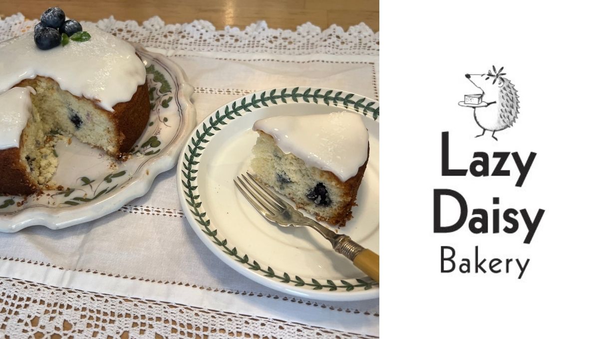【Zoomライブ講座】Lazy Daisy Bakeryのイギリス菓子～ブルーベリーココナッツケーキ～